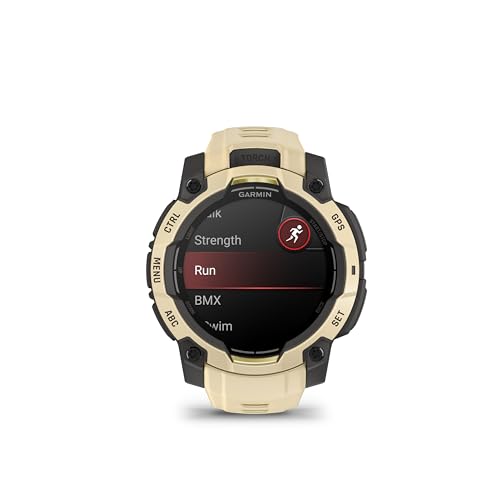 Image of Garmin Instinct 3 - 45 mm, AMOLED Display, Rugged Outdoor GPS Smartwatch, Built-in Flashlight, Alpine Rush Collection Limited Edition Color, Citrine with Citrine Band | 45mm Amoled Display, Rugged GPS Smartwatch with Built-in LED Flashlight, Alpine Rush Citrine, Fiber-Reinforced Polymer Case