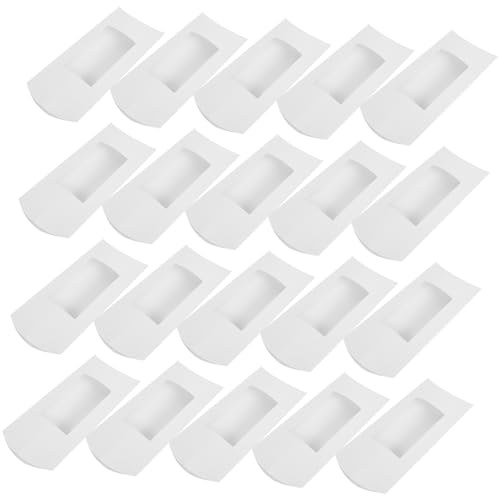 MINAOLULUS 50個窓付き枕型包装箱 軽量持ち運び便利 お菓子 チョコ クッキーやジュエリー展示に ホワイト紙製 ボックス パーティーやベーカリー