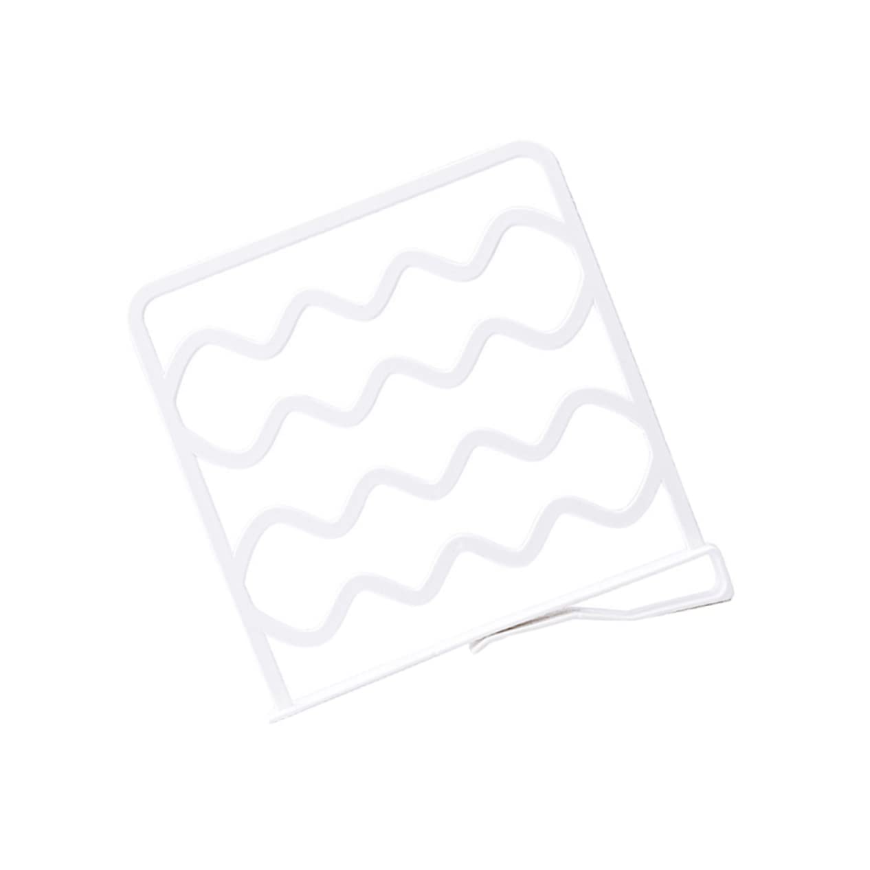 PRETYZOOM 6pcs Closet Shelf Dividers Storage Rack for Clothing Organization Easy Install Material Partition for Wardrobe White Color Compartment Separators