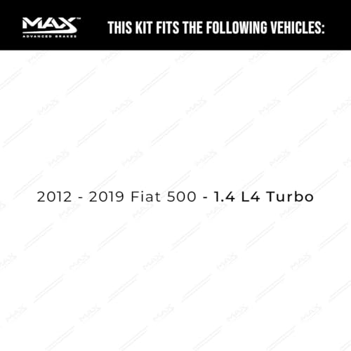 Image of Max Advanced Brakes Front & Rear Brake Kit For Fiat 500