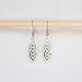 Imagen de ZARZAMORA Pendientes Mujer Celtas Bohemio Vintage en Plata Tibetana Acabado Antiguo- Aretes Colgantes Largos Diseño Trinqueta Nudo Celta y Gancho de Acero Inoxidable