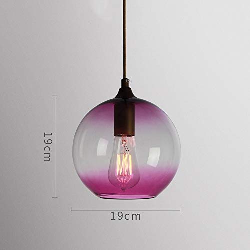 Plafonnier gradient verre lampe suspension moderne réglable E27 cuisine