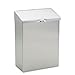 Hospital Specialty Wall Mount Convertible Sanitary Napkin Receptacle, 8 x 4 x 11, Stainless Steel, Sold as 1 Each