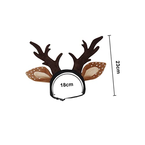 Diadema para mascota con cuernos de reno S miniatura 2