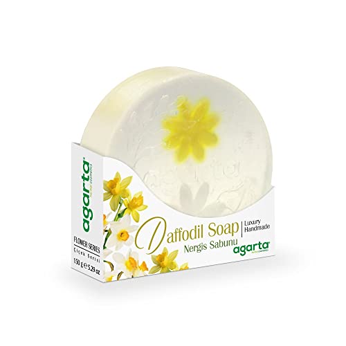 Agarta Luxury Handmade Natural Daffodil Soap 5.29 Oz Flower Series, Wash, Cleaning, Head Soap, Body Soap, Hand Soap, It Does Not #TOP22