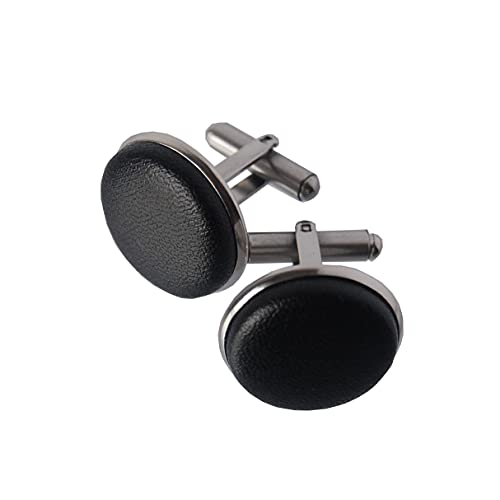 Gemelos de cuero sintético para hombre miniatura 1