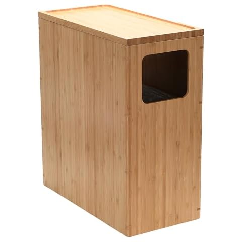 Bamboo Slim Trash Can by MobileVision Cover
