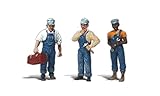Woodland Scenics A2549 G Train Figures Three Train Mechanics