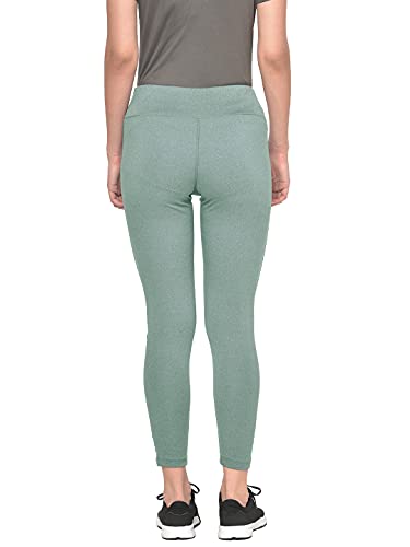 Image of CHKOKKO Women's High Rise Regular Fit Polyester Blend Sports Leggings (JSSTIGHT)