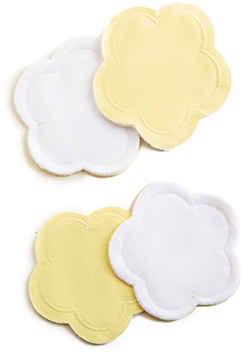 Contoured Washable Reusable Bamboo Nursing Pads, Organic Bamboo Breastfeeding Pads, Ultra-Soft Velvet Flower Pads, 10 Pack With 2 Pouches & E-Book #TOP6