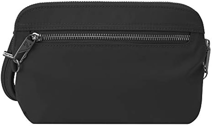 Travelon Women's Anti-Theft Tailored Convertible Crossbody Clutch, Onyx, One Size