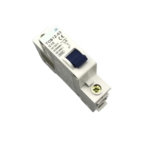 Disjoncteur monophasé TOB1Z-63 1P 10A DC 125V courbe C contre les surcharges de courant