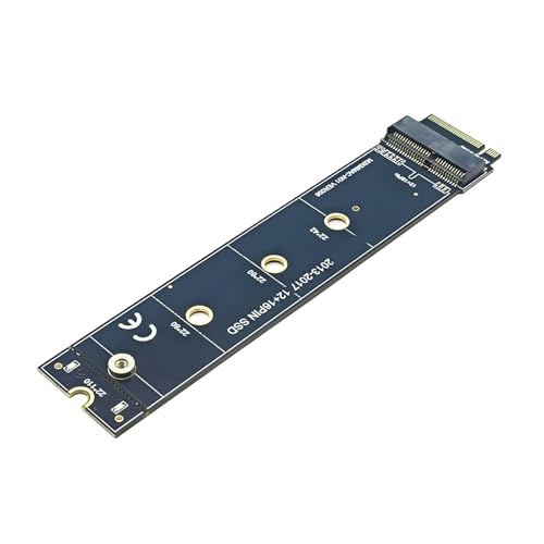 SZYDD 12+6Pin HDDs to Key M NVME Risers Card Adapter 22110 Size for HDDs Converters for 2013 2014 2015 2017 A1465 A1466 Riser Card