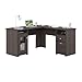 Bush Furniture Cabot L Shaped Computer Desk, Heather Gray