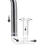 WTWU StainlessSteel FishTanks Water Inlet Outlet Pipe Maintenance Set for WaterFlow and Maintain Fish Supply Outlet Pipe Circulation #2
