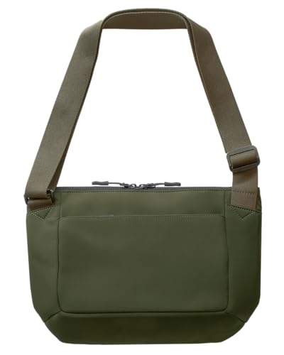 [TAVARAT] ちょうどいい スリングバッグ サコッシュ ボディバッグ ショルダーバッグ メンズ 軽量 250g iPad収納 (オリーブグリーン)