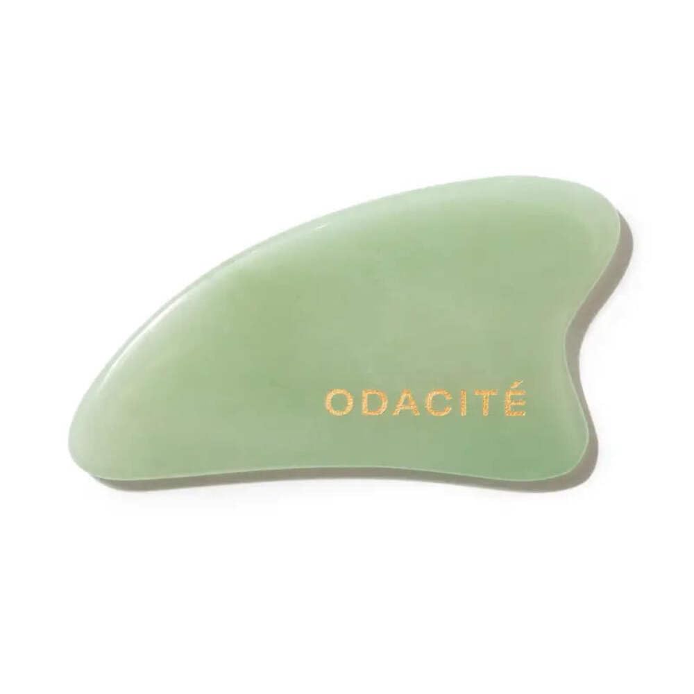 Crystal Contour Gua Sha Green Aventurine Beauty Tool