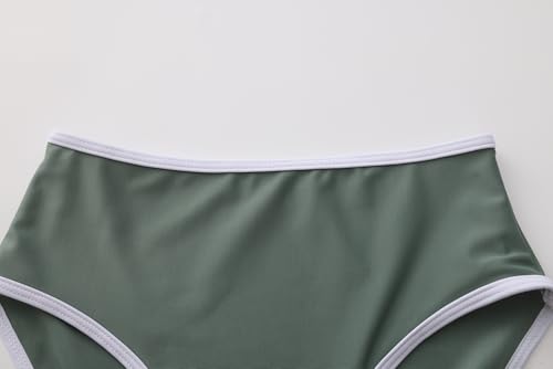 Image of Girls 3 Piece Bikini Bathing Suit Teen Girls Swimwear Sport Swimsuits with Shorts 9-16T