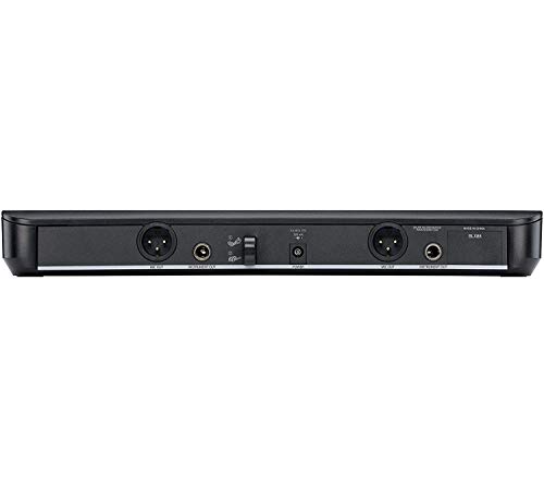 Image of Shure BLX288 /SM58 Dual-Channel Wireless Audio System J11 Band (596-620 MHz) - BLX88 Receiver, (2) BLX2 Transmitters with SM58 Dynamic Mic, Up to 14 Hr Battery, 300 ft Range