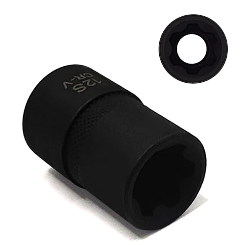 Image of 12S 1 /2 inch Drive Special Socket for Nissian Renault, 6 Tooth Socket | Balance Shaft Fixings, Cylinder Head Bolt Screw Removal, Brake Caliper Socket, Wrench Tool
