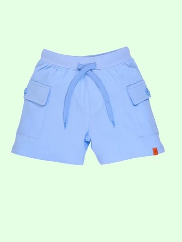Image of KiddoPanti Boys 100% Cotton Knitted Above Knee Length Basic Cargo Shorts