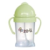 ZoLi BOT weighted straw sippy cup | Sage Green, 6 oz, BPA free, Baby’s first straw cup, Toddler Cup