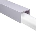 U Shape Pipe Cover for Ducting Venting Pipes, Outside Inside PVC Decorative Pipe Line Cover Kit, Kitchen Gas Lines Cords Hider Pipework Covering Enclosure(W15cm-L150cm/59in, B)