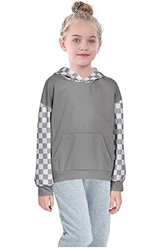 Image of Deeorla Little Boys Girls Cotton Tie Dye Hoodies Long Sleeve Pullover Sweatshirts for Big Kids 5-15Years