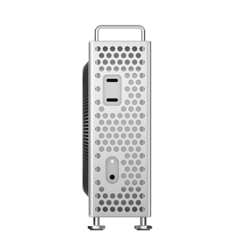 Gabinete de metal para Mac mini M4/M4 Pro 2024, soporte vertical de aluminio para computadora, carcasa protectora contra polvo y disipación de calor para DIY miniatura 6