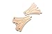 maxim enterprise, inc. Double Curved Switch Track, Wooden Train Track Accessories Compatible with Thomas & Friends, Brio Wooden Train & All Major Brand Fine Wooden Train Sets, 2 Pack Expansion Track