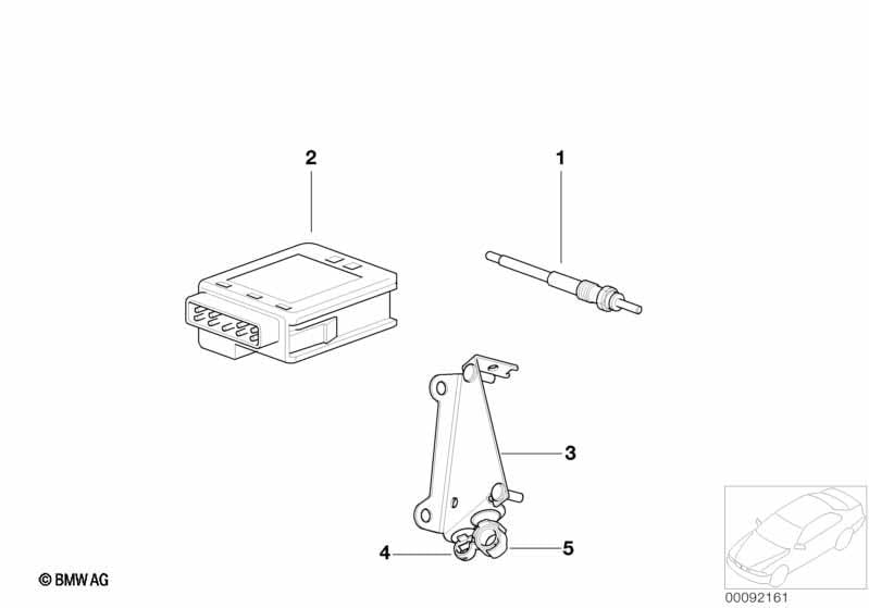 BMW Genuine Glow Element Fits E87 E46 E90 E90 LCI E91 E91 LCI E92 12237786869