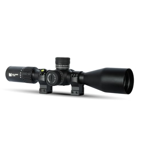 Monstrum Challenger 3-18x50 FFP Rifle Scope | Featuring ED Glass, Adjustable Objective, Precision Turrets with Zero Stop, Daylight Bright Reticle, and Anti-Cant Scope Rings | MOA Reticle