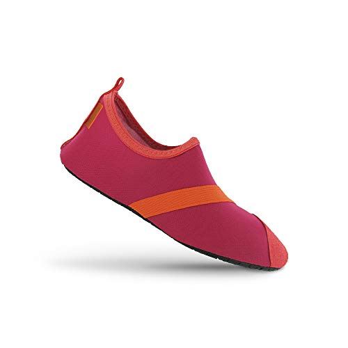 Fitkicks Zapatillas Flexibles, Ideales para Yoga, Ballet y Deportes acuáticos - 40-41 EU/X-Large - Fusion/Orange