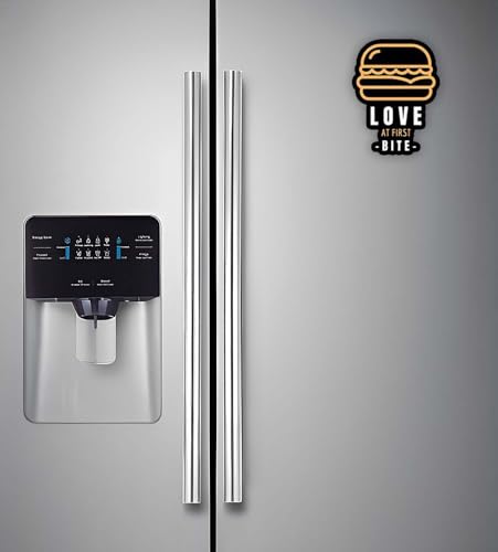 Image of Gift Me Bazar Fast Food Fridge Magnets for Refrigerator Stylish Decor | Home, Kitchen and Office Decoration | Best Souvenir Gift (Burger Love at First Bite)