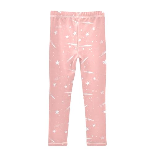 Pastel Shoot Star Girls Leggings,Workout Leggings for Girls Toddler Athletic Leggings Size for 3-10T2