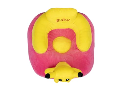 Image of AVSHUB Baby Cushion Sofa Seat Or Rocking Chair for 0 to 2 Years Kids Soft Supporting Training Seat for Lovely Child Playing Toys (Yellow Pikachoo Shape)