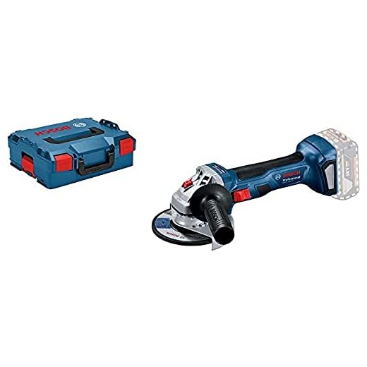 Bosch Professional 18V System sladdlös vinkelslip GWS 18V-7 (125 mm skivdiameter, inkl. sprängskydd, stödhandtag, fästfläns, spännmutter, i L-BOXX 136)