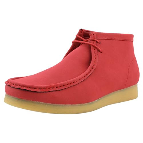 Amali Casual Chukka Boots for Men, High-Top, Lace Up Suede Men's Shoes, Desert Boots with Crepe...