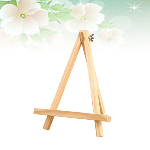DOITOOL Natural Easel De Madeira Estilo Tabletop Armazenamento Pintura Armazenagem Suporte Pequeno T