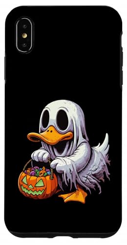 怖いハロウィーン カモノハシ ゴースト 不気味なキャンディバッグ スマホケース iPhone XS Max 用