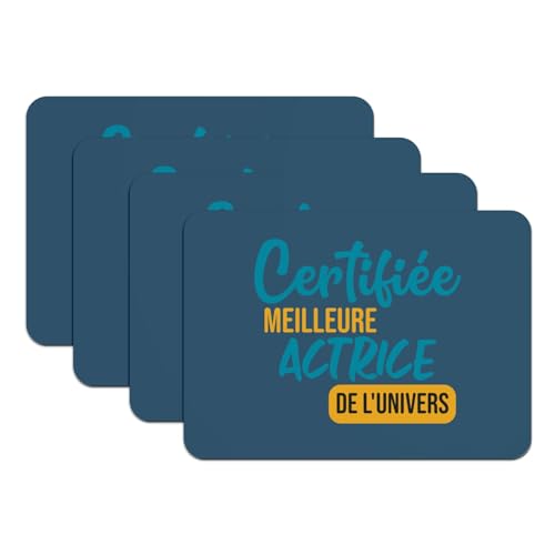 Lot de 4 sets de table cinéma bleu, cadeau idéal pour une comédienne - 2