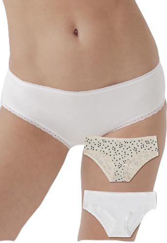 Image of Pact Women's Organic Cotton Soft Hipster Panties, No Show Design Cheeky Bikini Underwear, 2 Pack