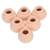 GALPADA 6 Piezas Macetas Miniatura de Gruesa Portamacetas Compactos para Suculentas y Cactus Decoración Vintage para Jardín de Hadas y Escritorio