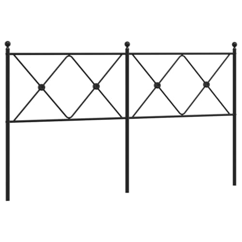 VidaXL Cabecero de Metal Negro 150 cm cabecero