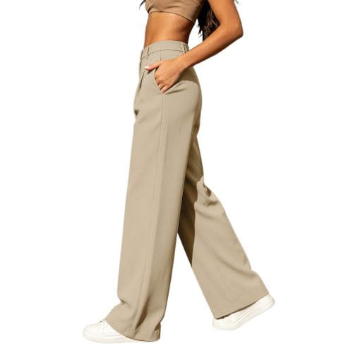 TERGHTP Wide Leg Dress Pants for Women High Waisted Business Casual Slacks - image 6