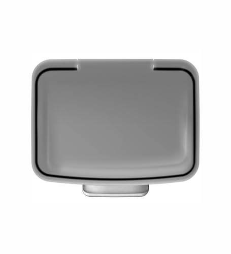 Image of Obsessions EKO 15L Plastic Step Bin with Pedal, Waste Storage Trash Can Ideal for Home, Kitchen and Office, Grey