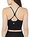 90 Degree By Reflex Womens Seamless Cami Longline Bra - Round Neck Workout Racerback Tank Top - 2 Pack Scorpio Red/Black - Large