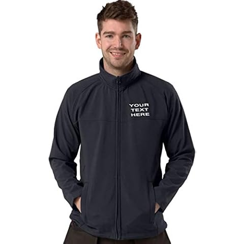 Personalised Navy Softshell Jacket for Men Cover