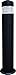 Dabmar Lighting D471-B Powder Coated Cast Aluminum Bollard, Black