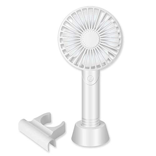 JVSISM Ventilador de carga USB, ventilador portátil de aromaterapia con soporte para teléfono móvil, ventilador eléctrico de doble uso o de escritorio